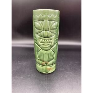 Tiki Mug / Tumbler 2 Faced DW113 Disneyworld Green 7"